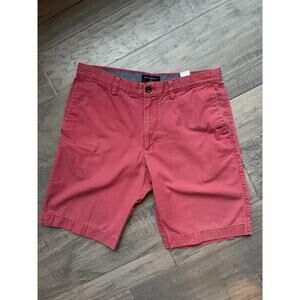 Banana Republic Mens Salmon Gavin Chino Shorts Size 33 Cotton Classic Fit Casual